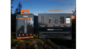 Fenix E06R Pro - Lanternă EDC Flat - 1600 Lumeni - 160 Metri - Black